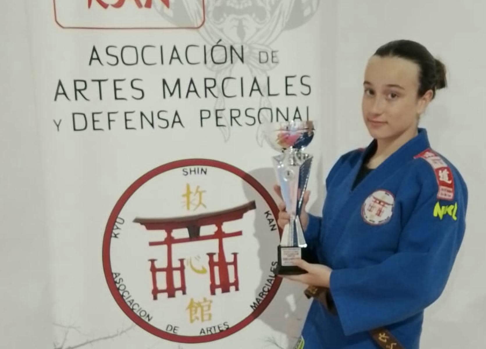 Blanca Heras, joven promesa del judo en Jerez.