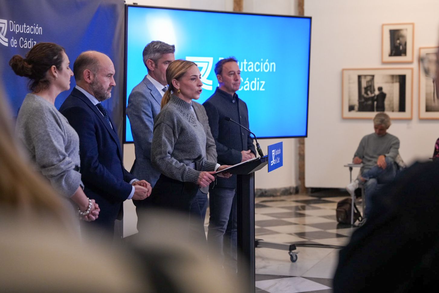 Almudena Martínez en el balance del año. Almudena Martínez en el balance del año.