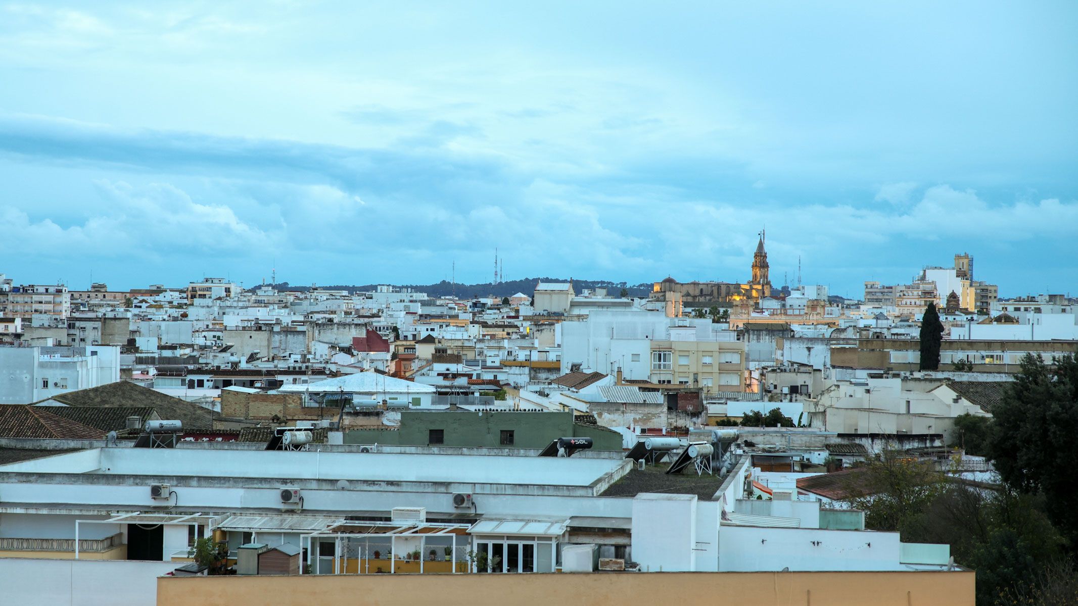 Vista parcial del centro de Jerez.