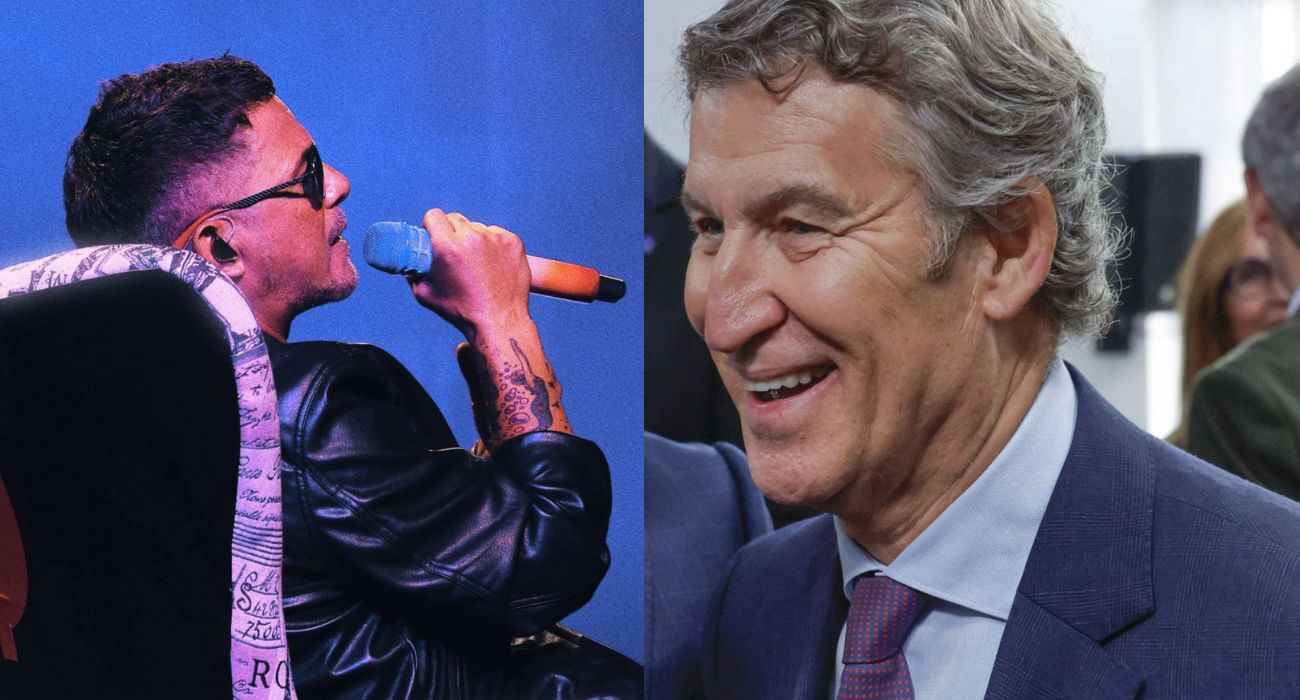 Alejandro Sanz y Alberto Núñez Feijóo.