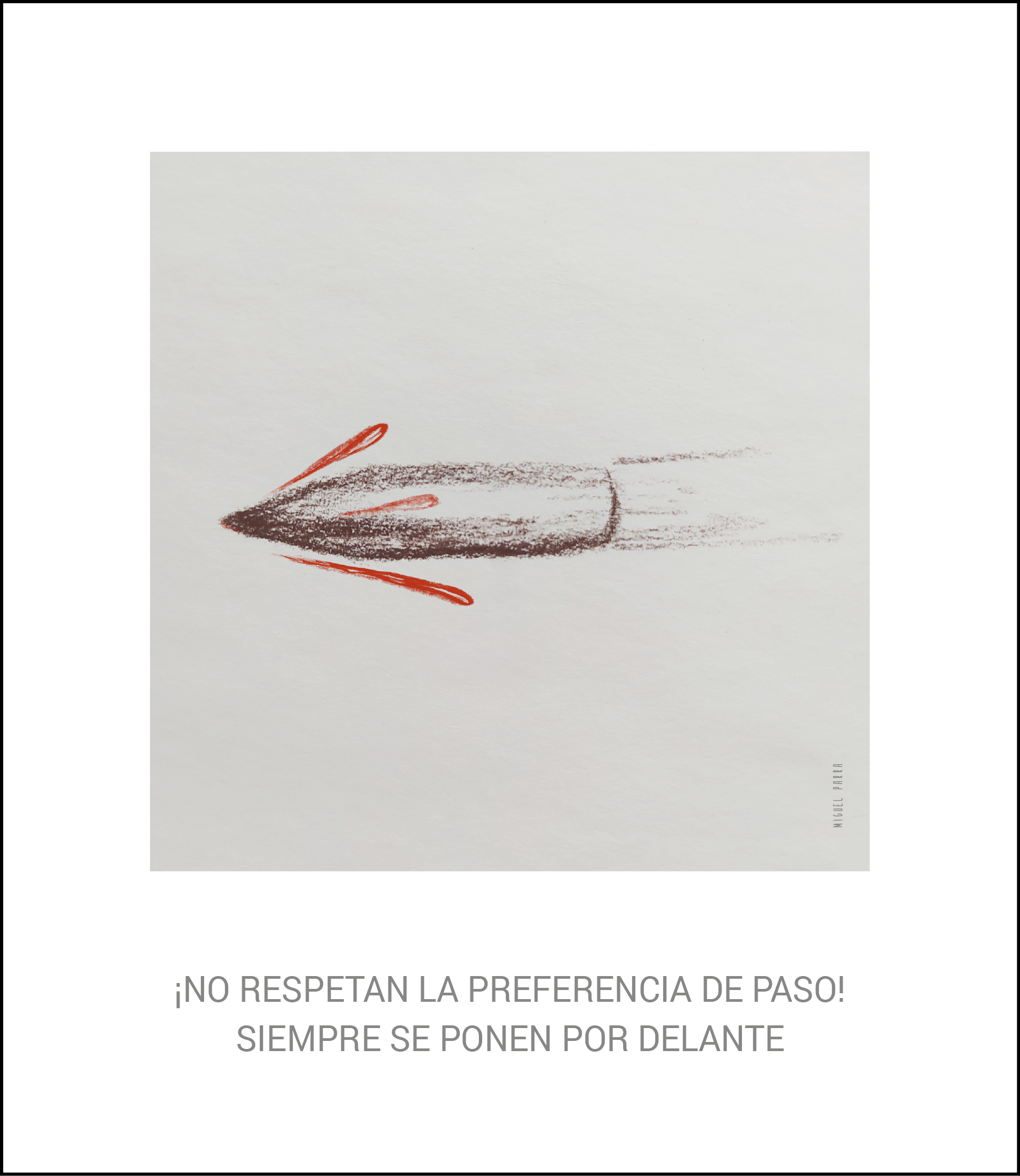 'Van como locos', viñeta de Miguel Parra. 'Van como locos', viñeta de Miguel Parra.