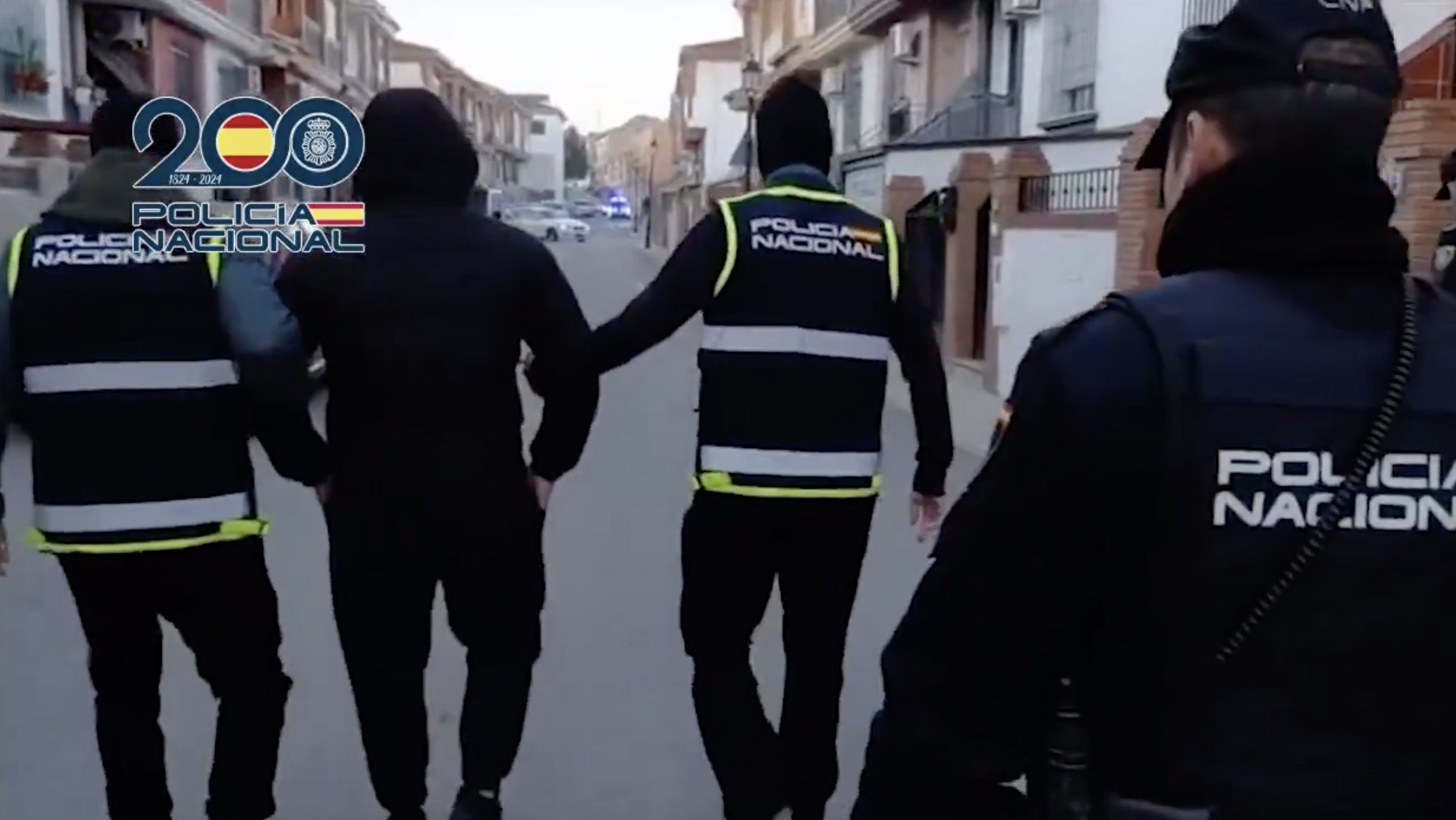 Uno de los detenidos por la Policía.