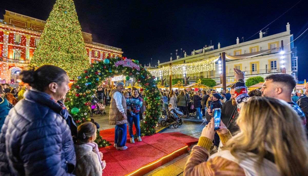 Ambiente en la Plaza del Rey.