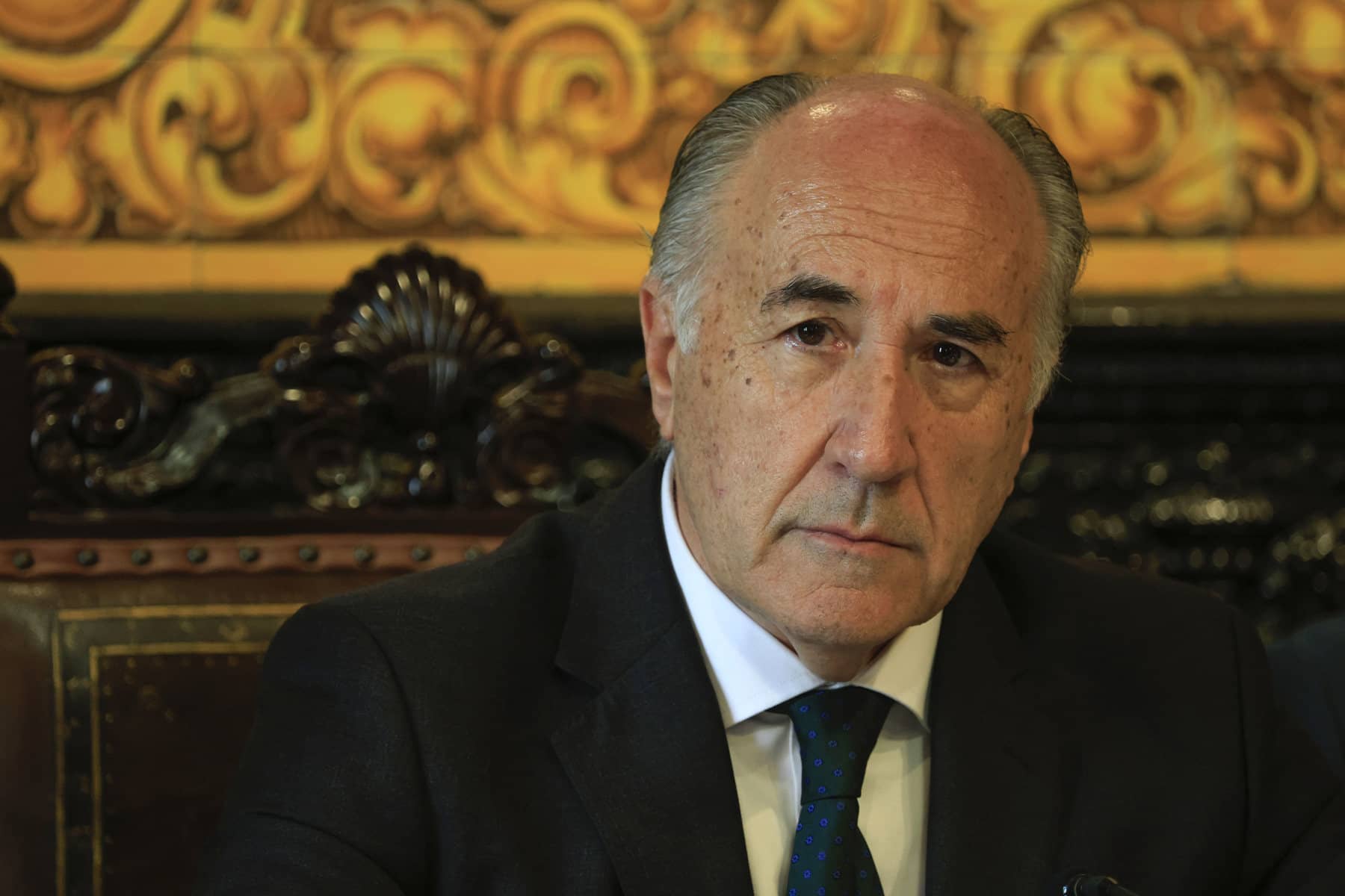 Landaluce, en un pleno la pasada semana.