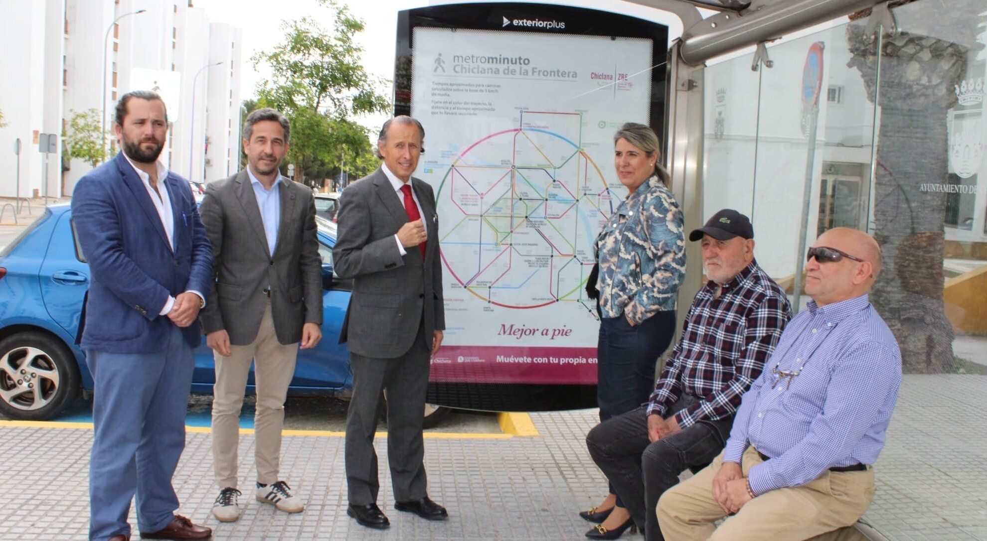 Chiclana estrenó su metrominuto en el centro urbano para animar a la ciudadanía a caminar.