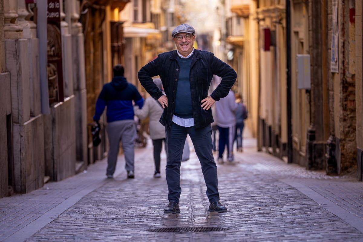 Juan Bouza, en la calle Rosario de Cádiz este miércoles.