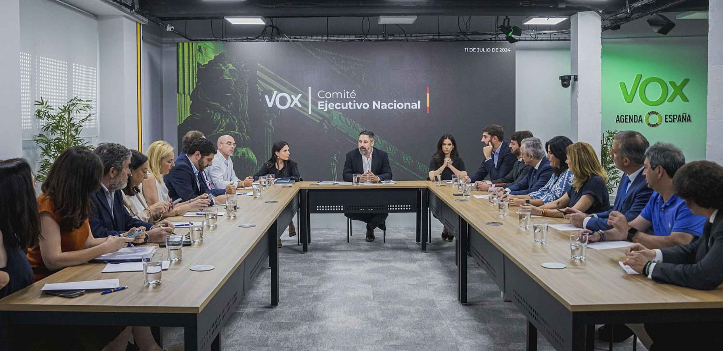 Imagen de archivo de una reunión del Comité Ejecutivo de Vox. Imagen de archivo de una reunión del Comité Ejecutivo de Vox.