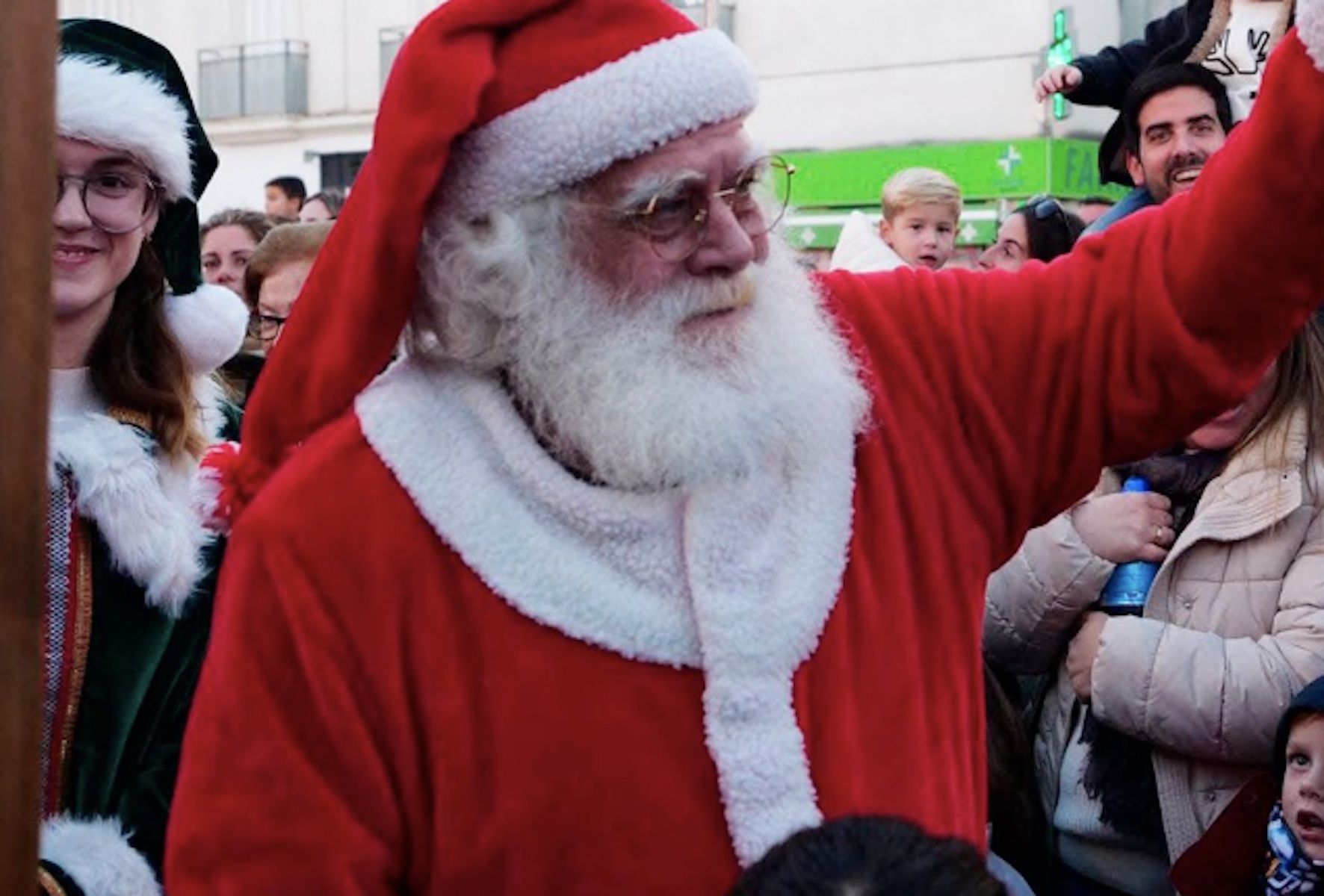 Papá Noel en la cabalgata de Chiclana.