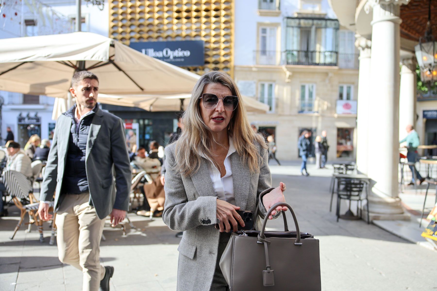 Yolanda Díaz, en Jerez.