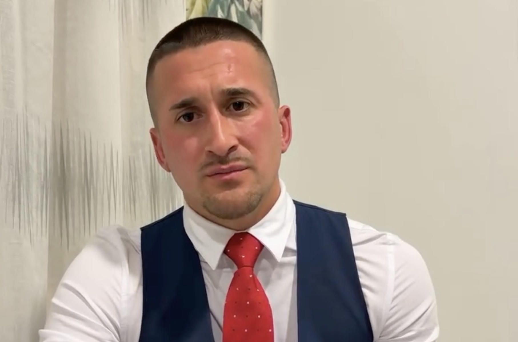 Cristian Ventura, durante el vídeo. Cristian Ventura, durante el vídeo.