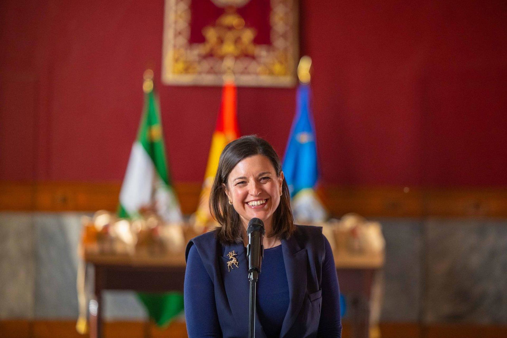 Patricia Cavada, este viernes en el Ayuntamiento de San Fernando durante su balance anual.