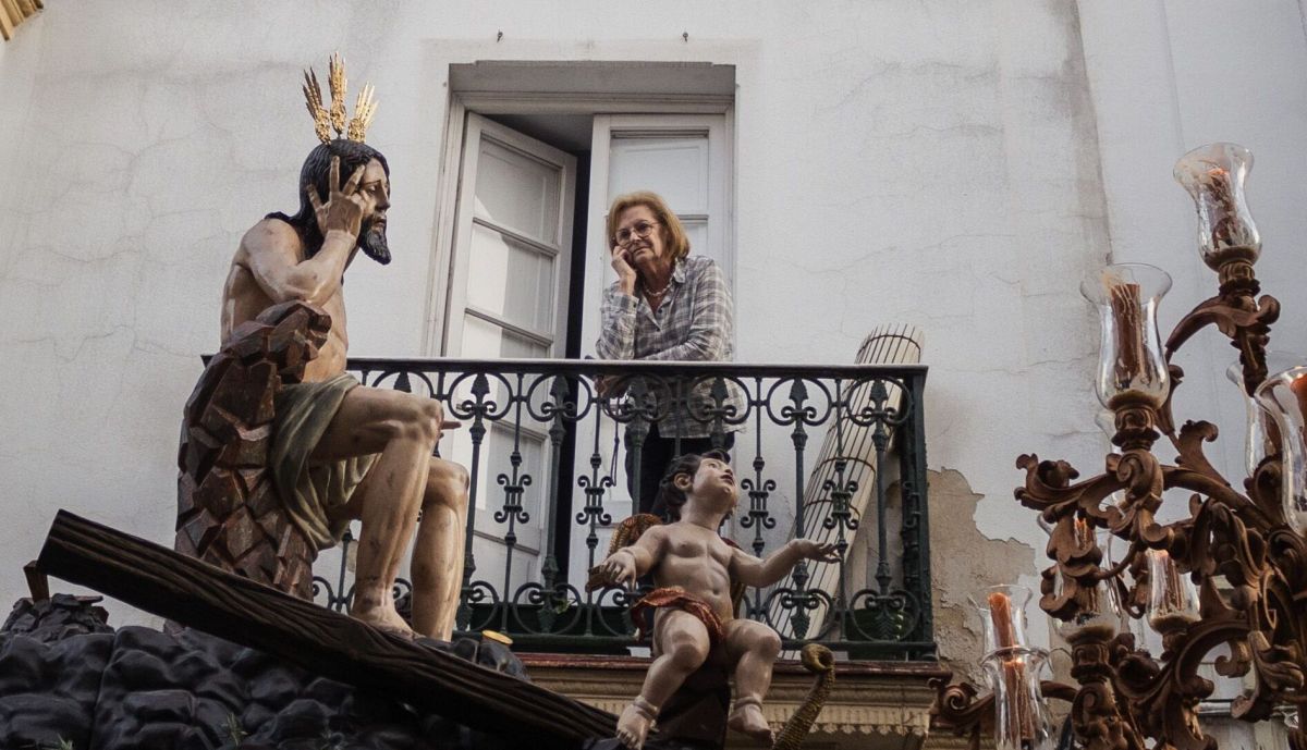 El paso de Humildad y Paciencia, en su salida procesional.