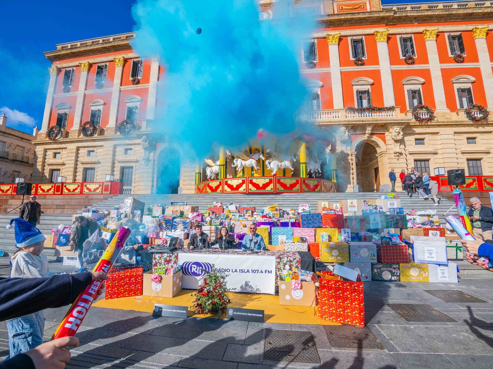 Recogida de juguetes en San Fernando.