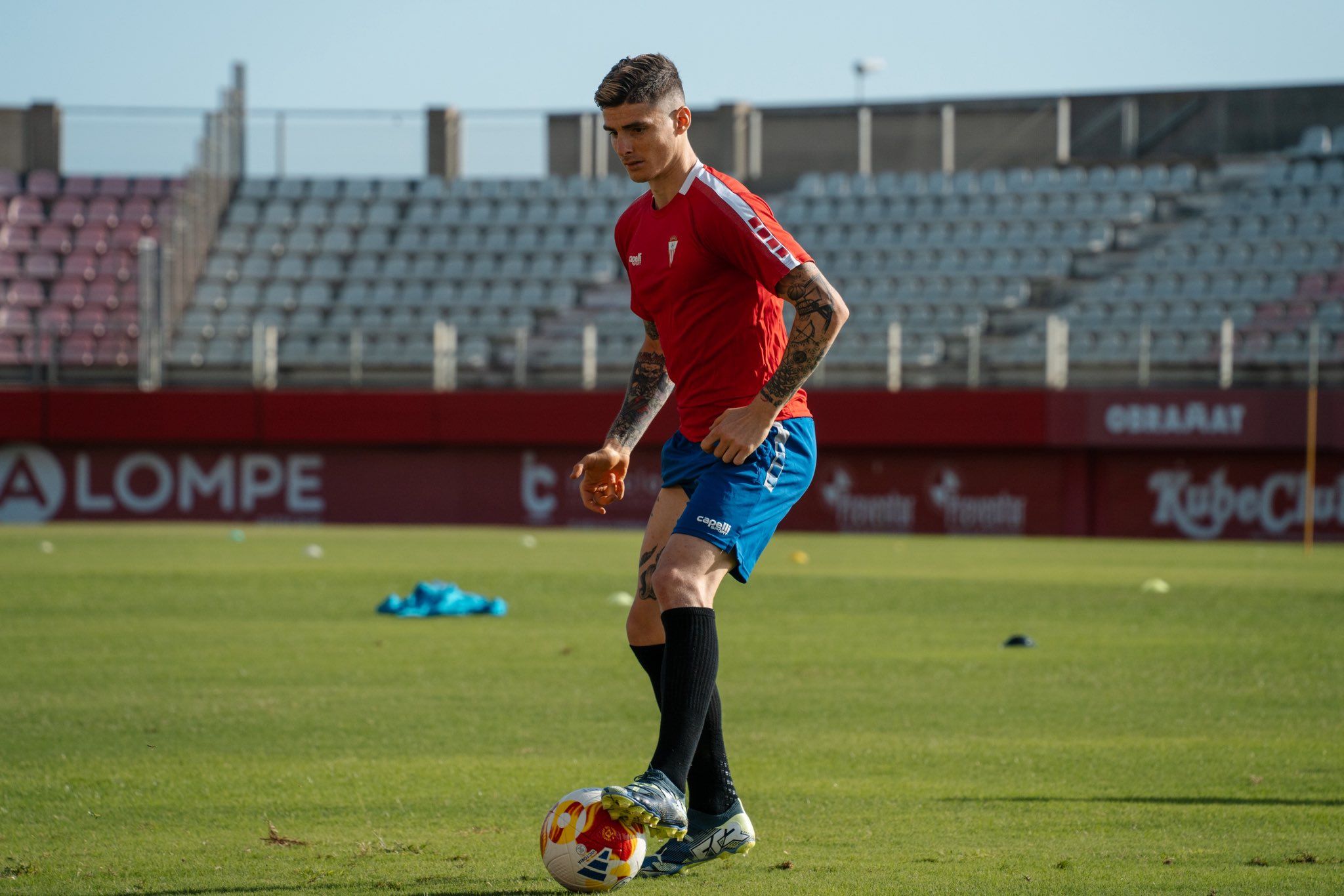 Eric Montes en un entrenamiento.