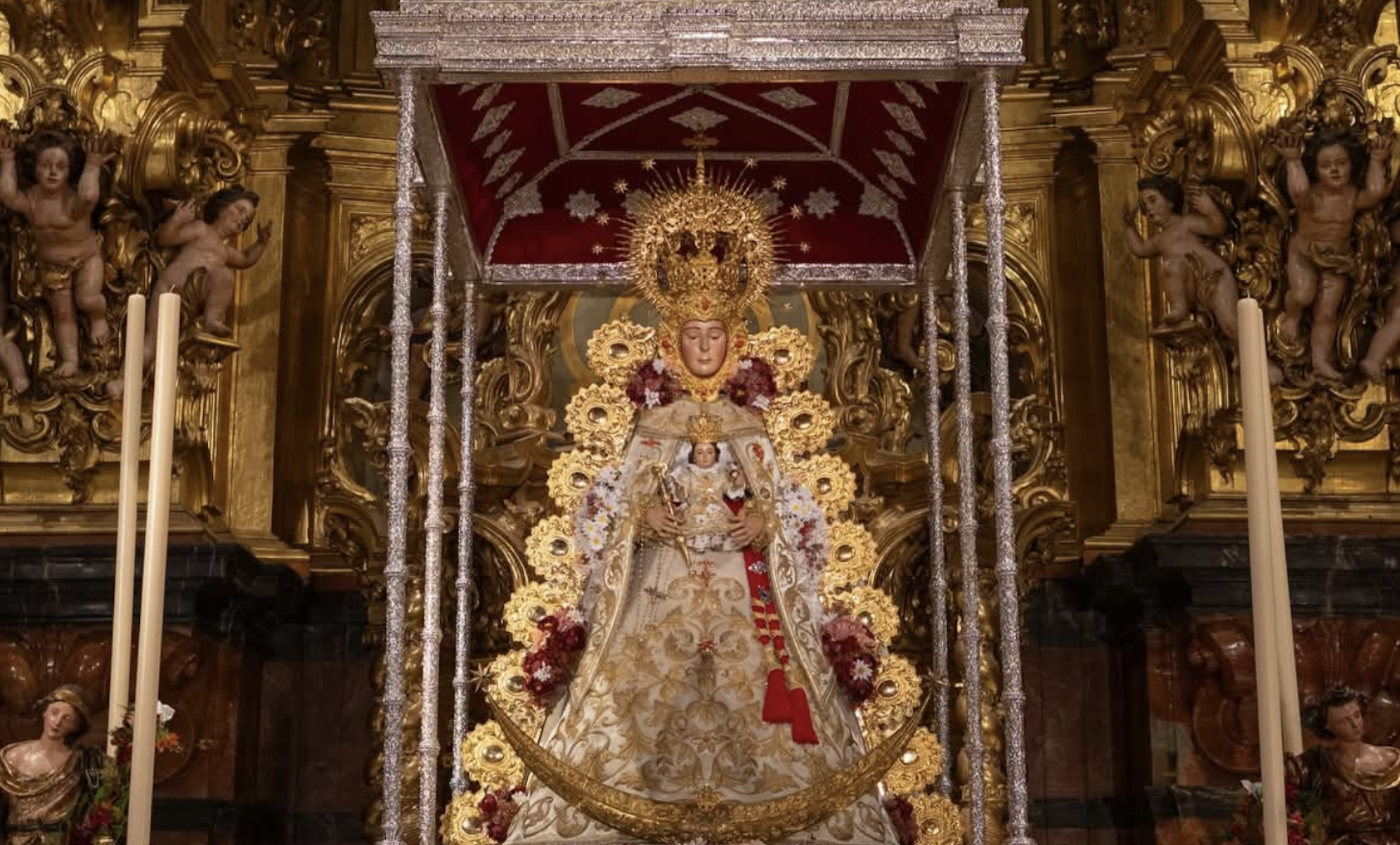 La Virgen del Rocío que se venera en El Salvador.