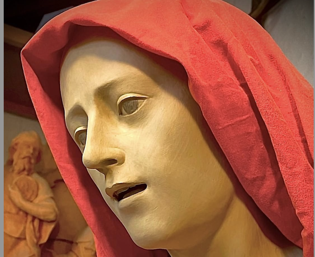  Proyecto en terracota del rostro de la nueva Virgen de la Luz.