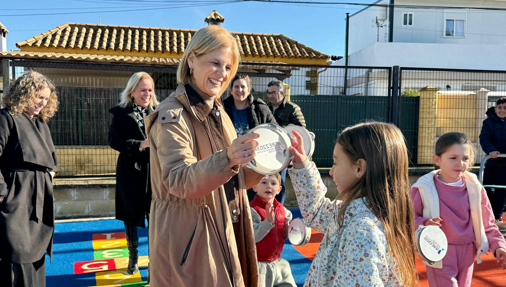 La alcaldesa de Jerez, en la inauguración del Parque de Las Pachecas.