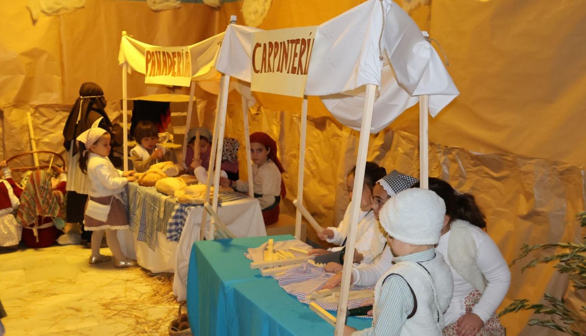 Así es el Belén viviente infantil.