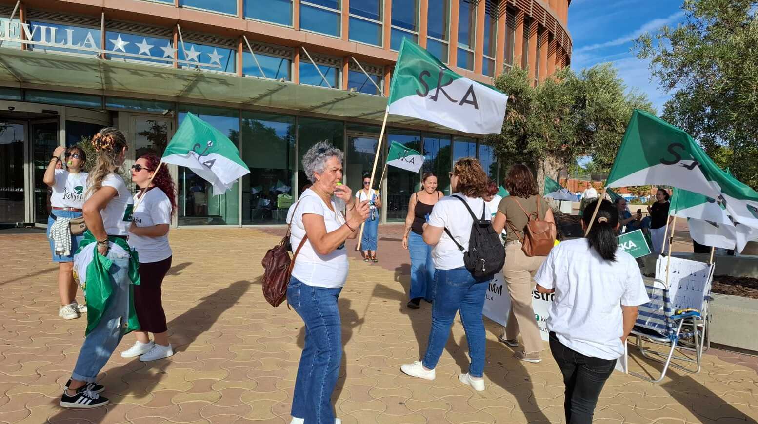 Imagen de una reciente concentración de 'Kellys Andalucía'.