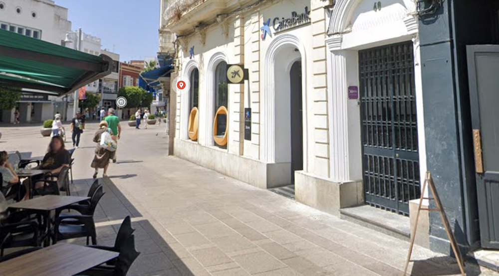 La sucursal bancaria donde el vecino de San Fernando sacó dinero.