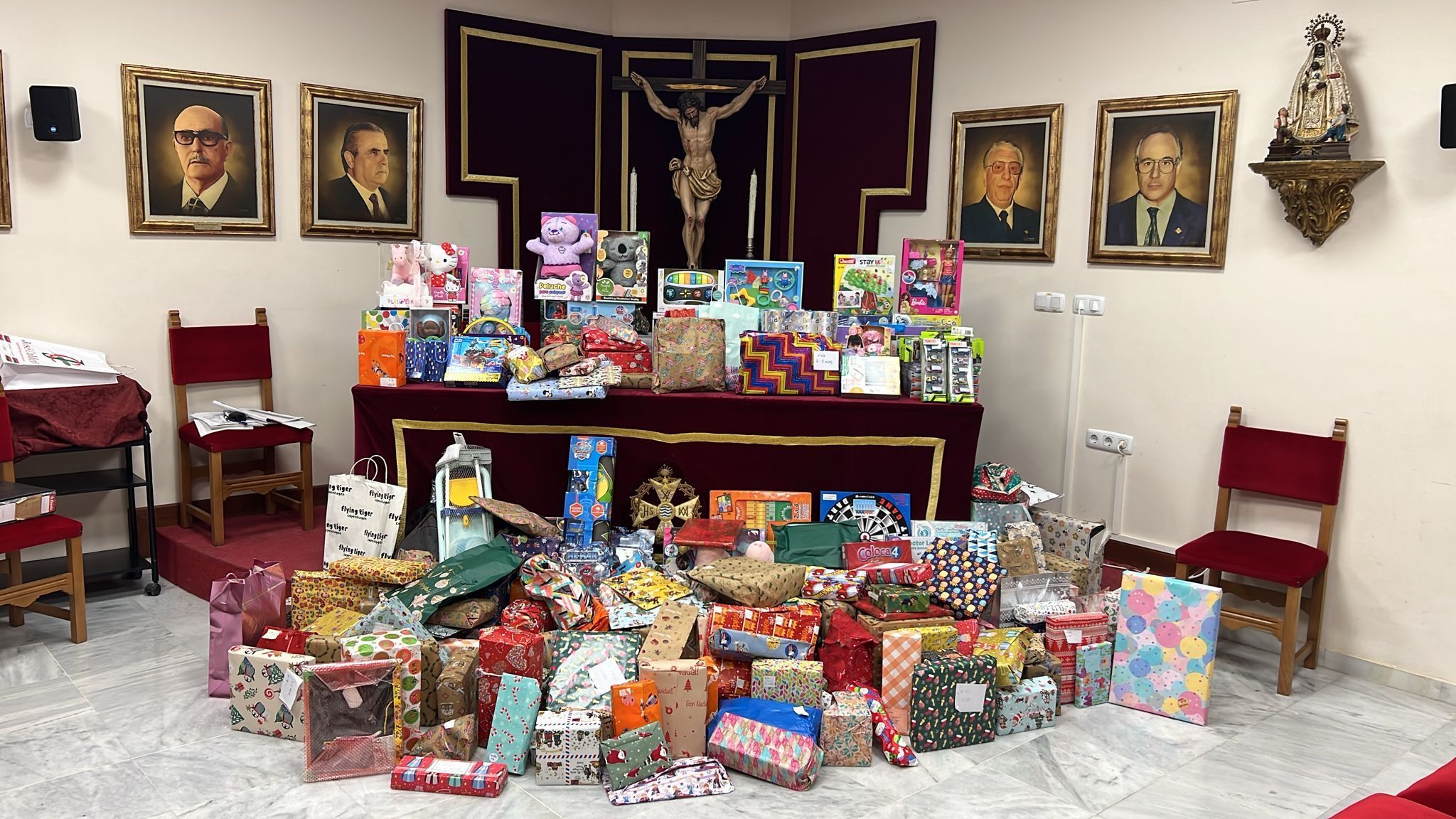 Juguetes de la campaña en la Unión de Hermandades. 