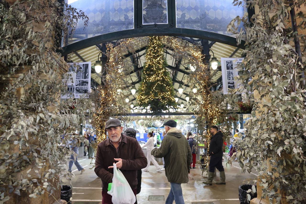 El mercado de abastos de Jerez, esta Nochebuena.
