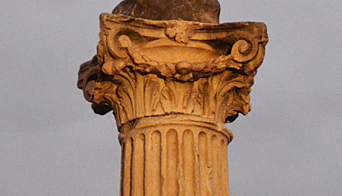 Triunfo de San Francisco Javier, detalle del capitel.