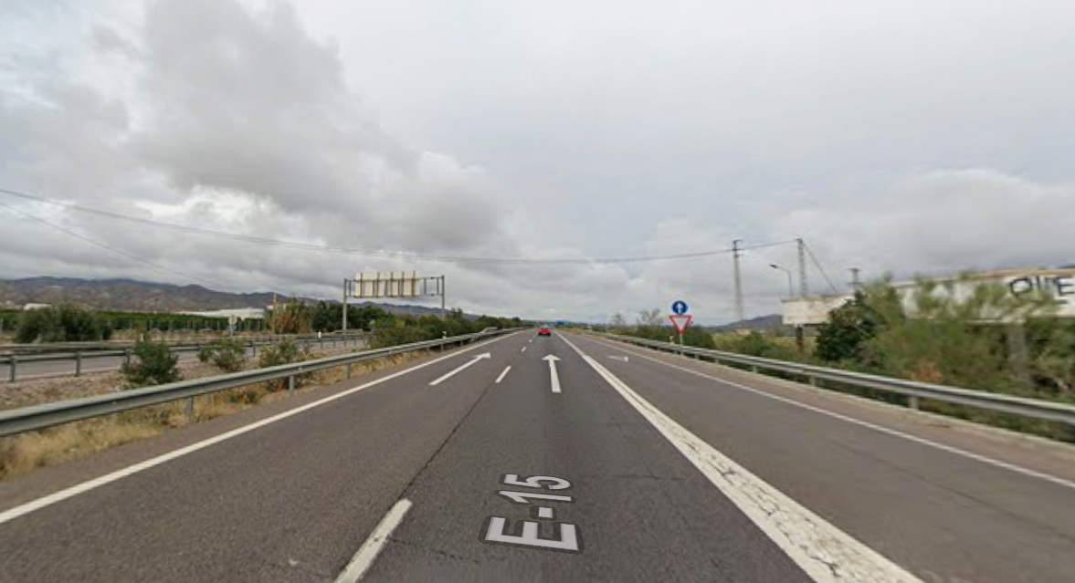 Lugar de la A7 donde ha sido atropellada una menor.