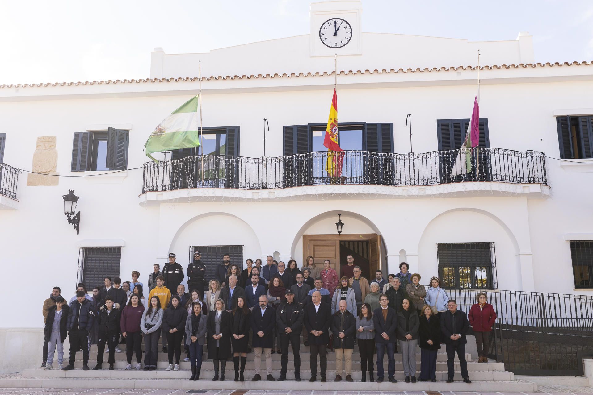 Minuto de silencio en Alhaurín el Grande.