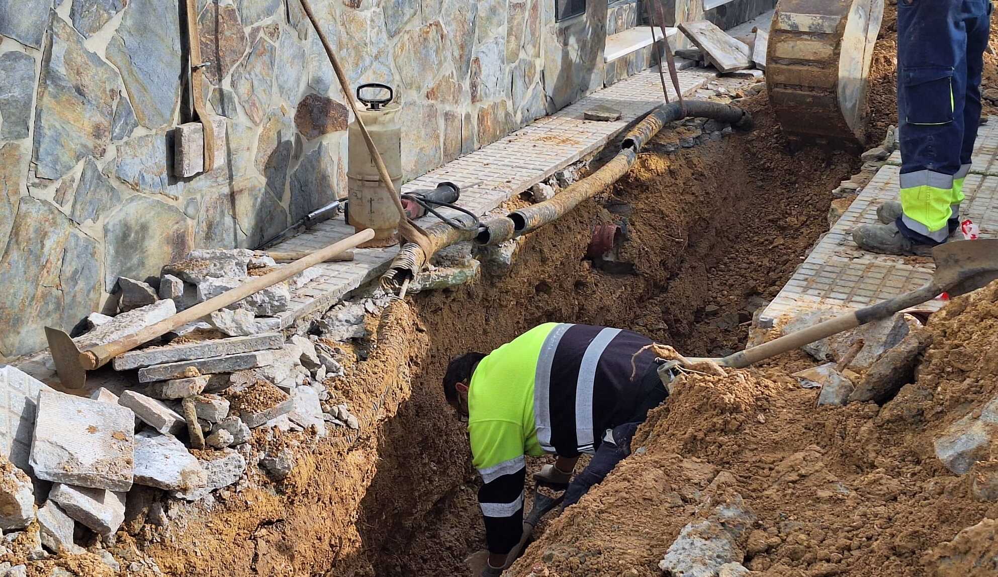 Los trabajos realizados para subsanar el problema del agua en Puerto Real.
