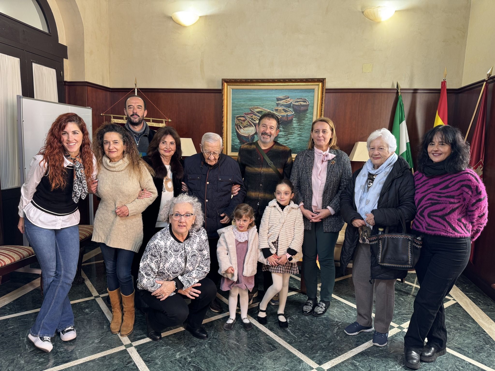 Visita de Pepo Ruiz Dorado al Ayuntamiento de Puerto Real.