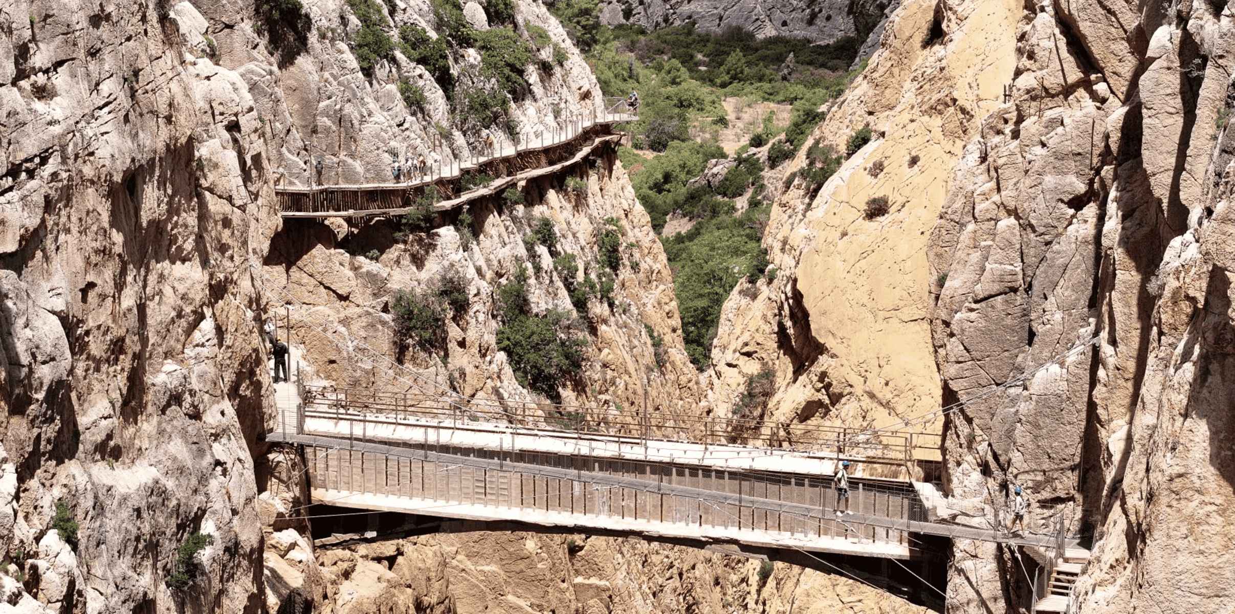 Una espectacular imagen del Caminito del Rey.