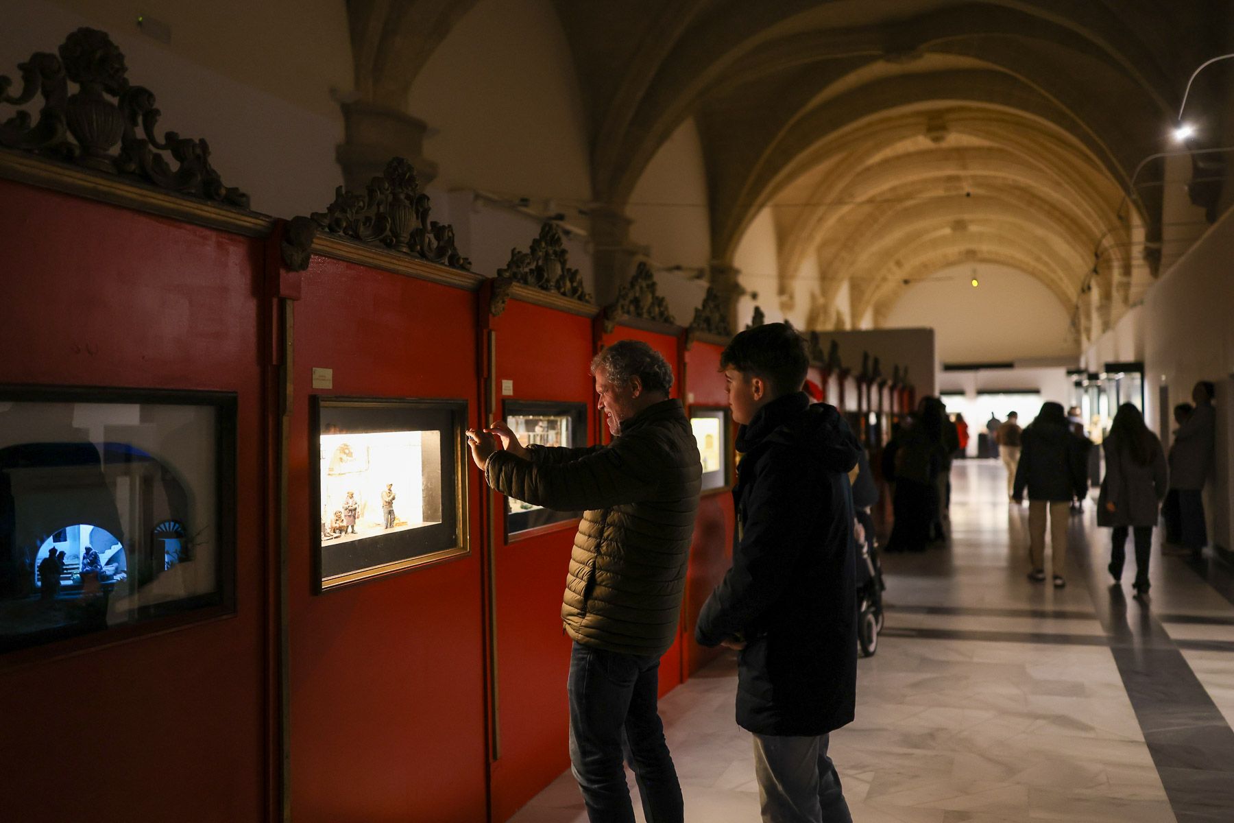 Los Claustros de Santo Domingo, con la exposición de belenes.