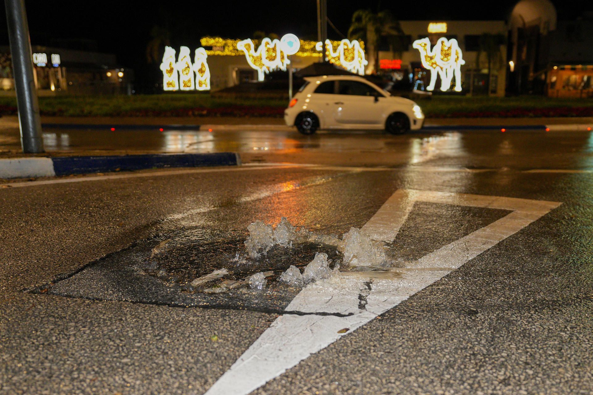 El temporal durante esta madrugada.
