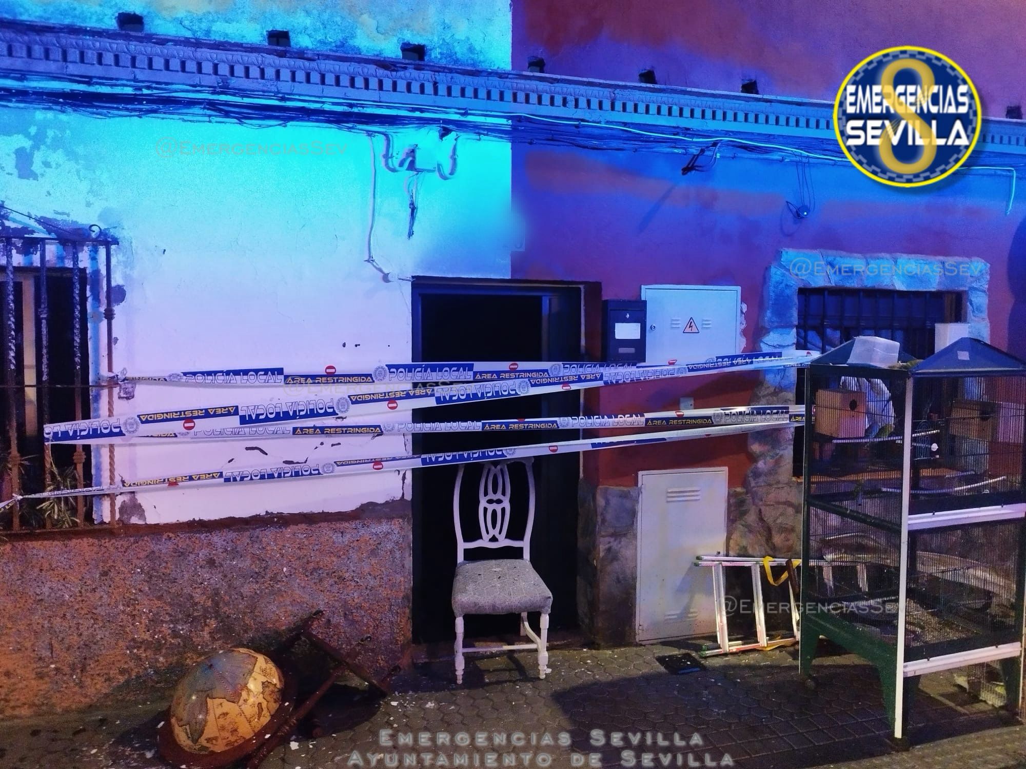 Vivienda que ha sufrido el incendio.