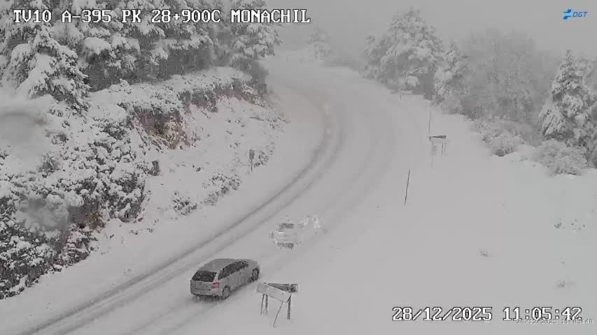 Carretera de la sierra de Granada.
