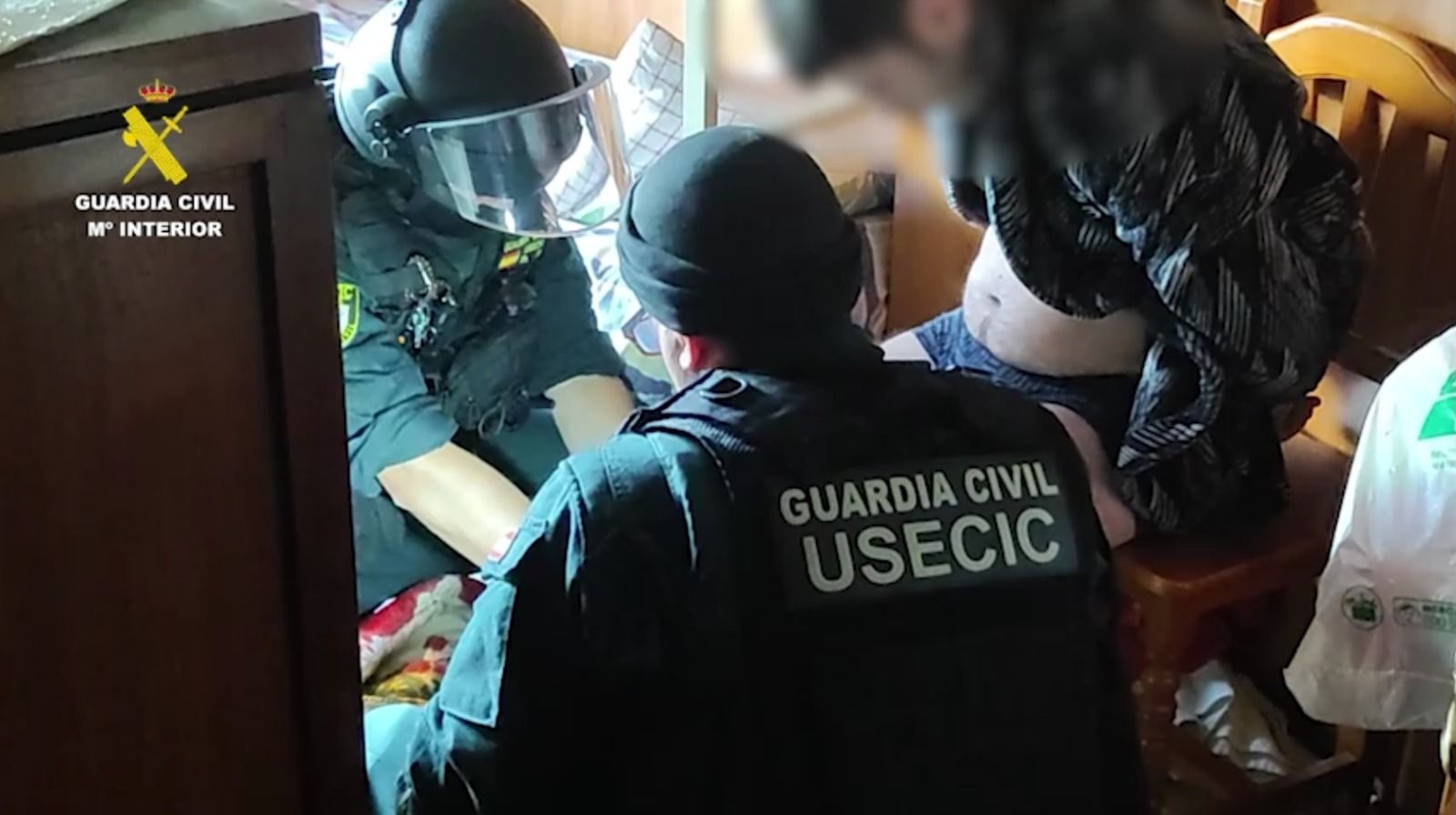 Intervención de la Guardia Civil. Intervención de la Guardia Civil.