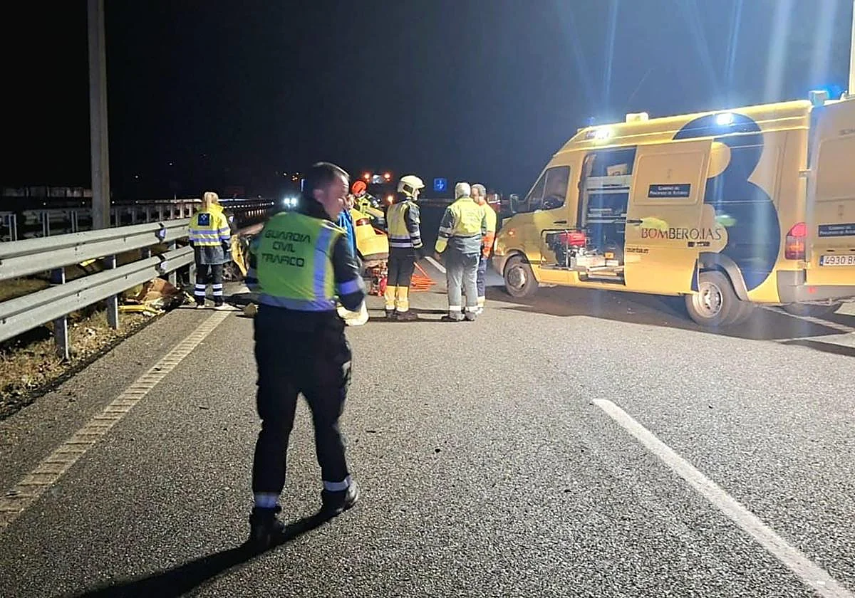 La Guardia Civil intervino tras conocerse el accidente.