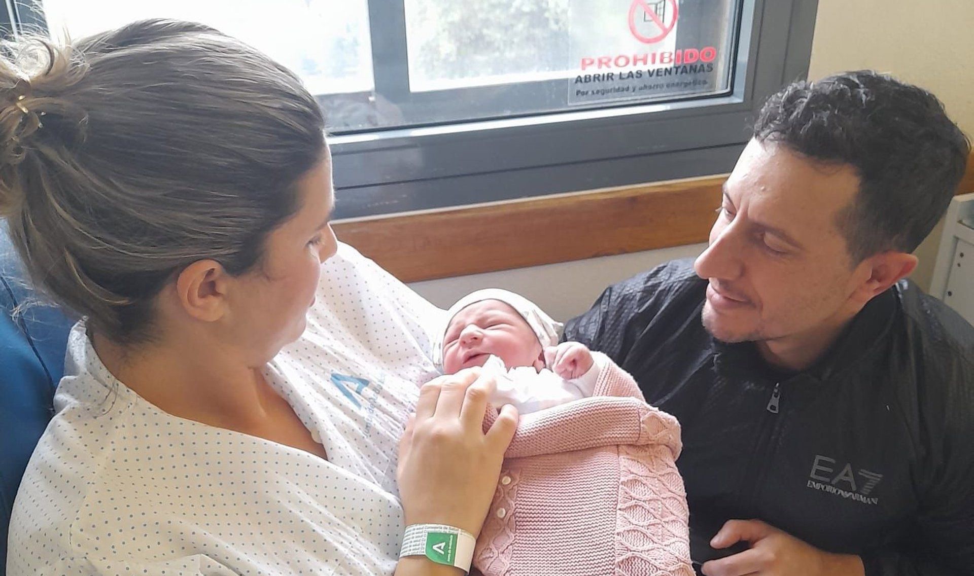 Cloe, la primera bebé nacida en Andalucía en 2026.