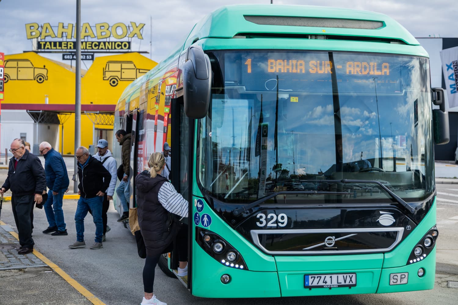 Un autobús urbano de San Fernando.