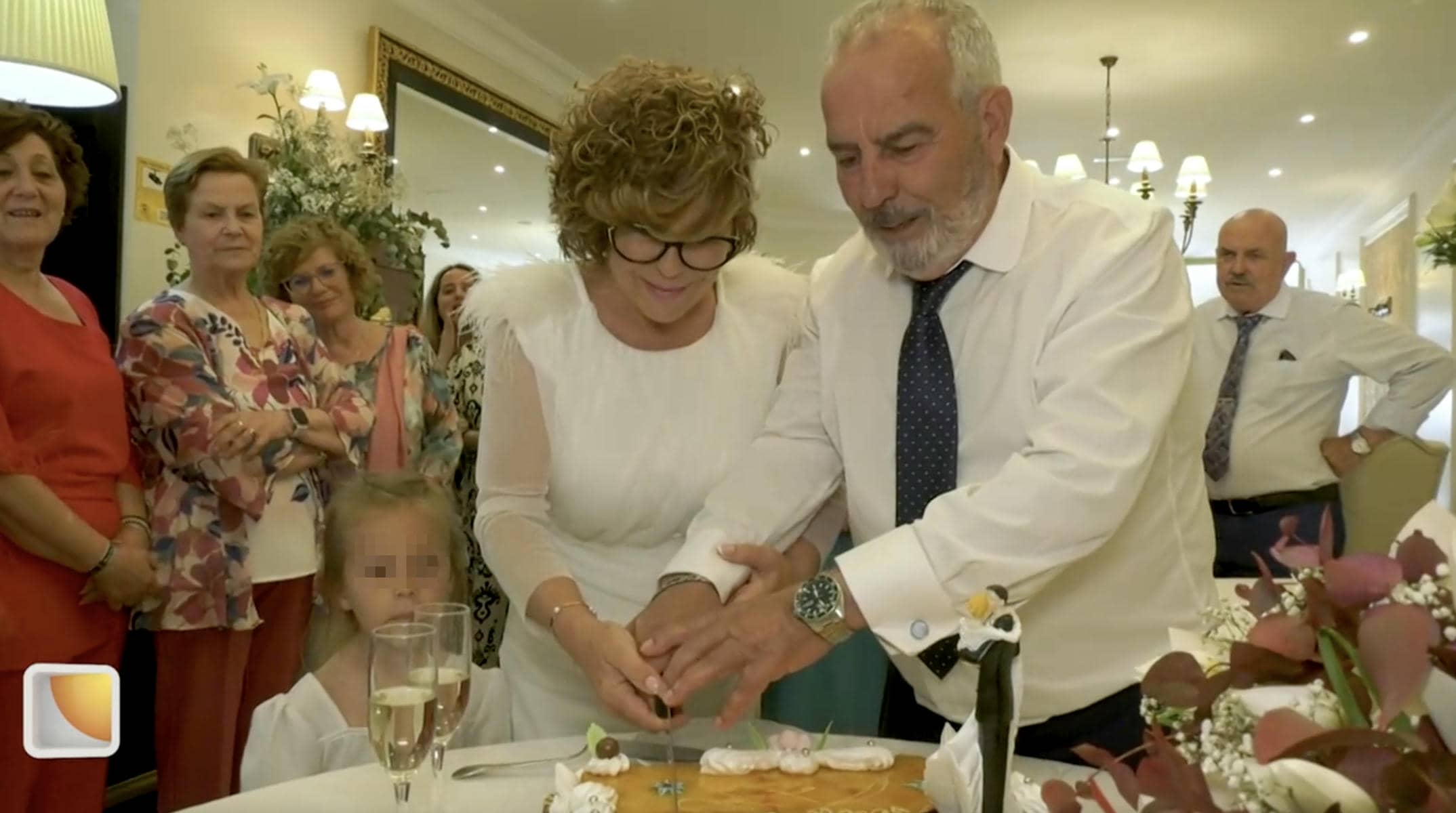 Un momento de la boda, recogida por el programa de Juan y Medio.