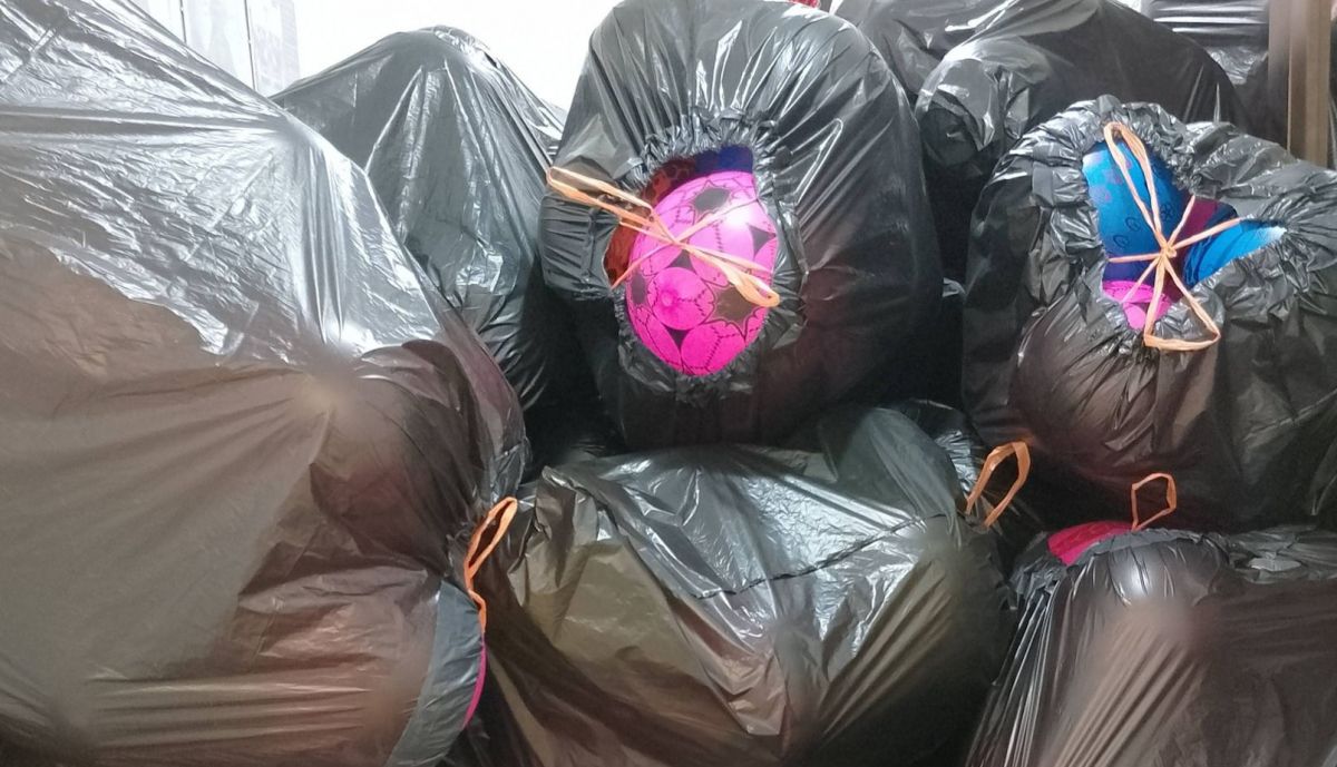 Pelotas preparadas para la Cabalgata