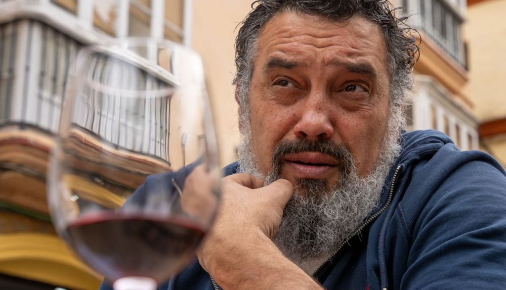 Petro Bachura, durante la entrevista en la Peña La Estrella de Cádiz.