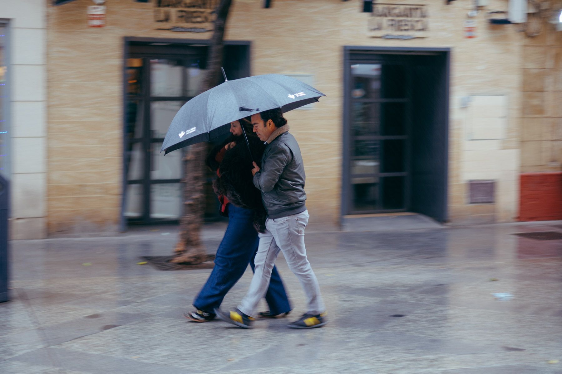 Lluvia este mes de enero.