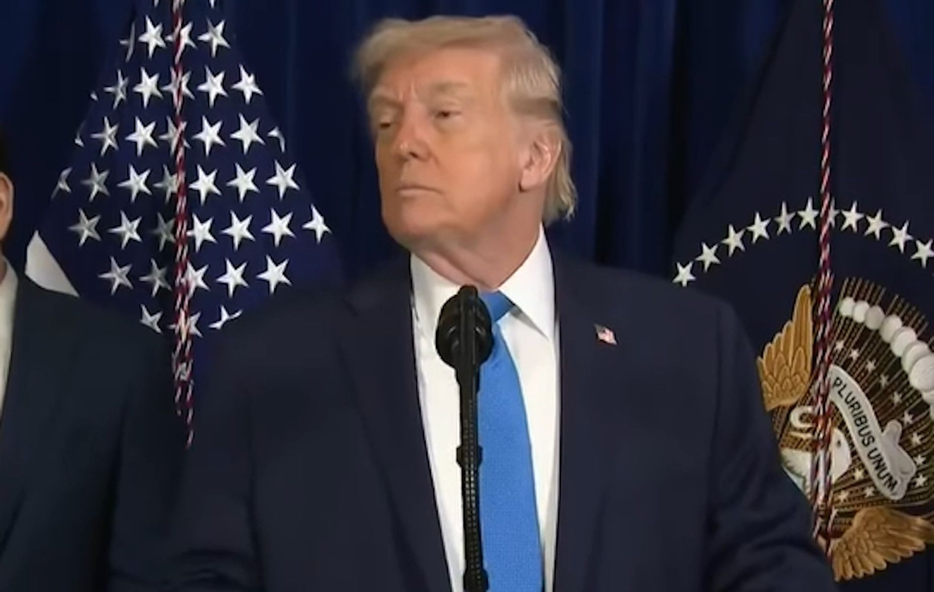 Trump, durante la rueda de prensa de este sábado 3 de enero.