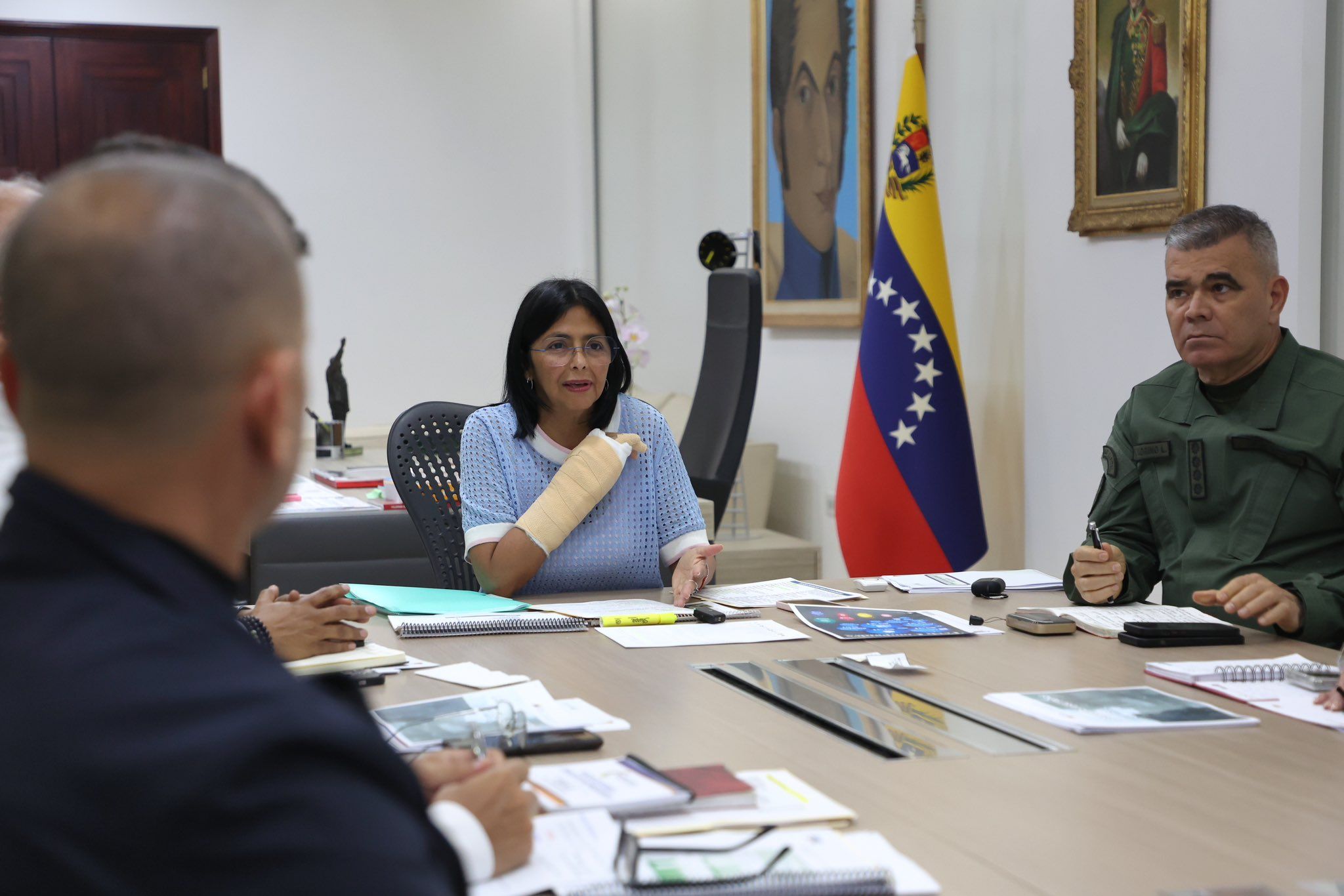 La vicepresidenta Delcy Rodríguez, en una imagen de archivo.