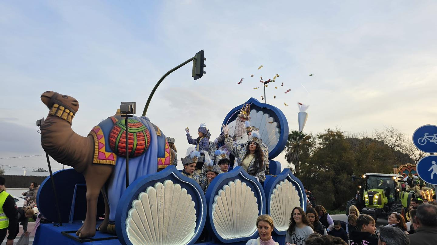 Cabalgata de Reyes Magos en Guadalcacín, en una edición pasada.