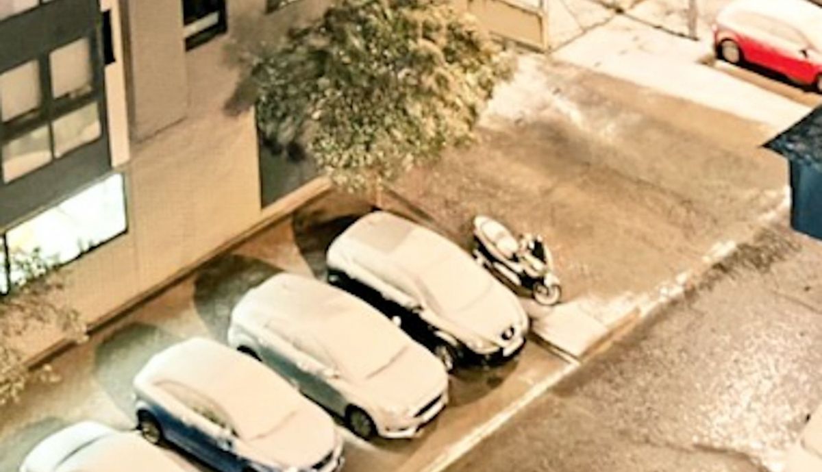Nieva en Madrid