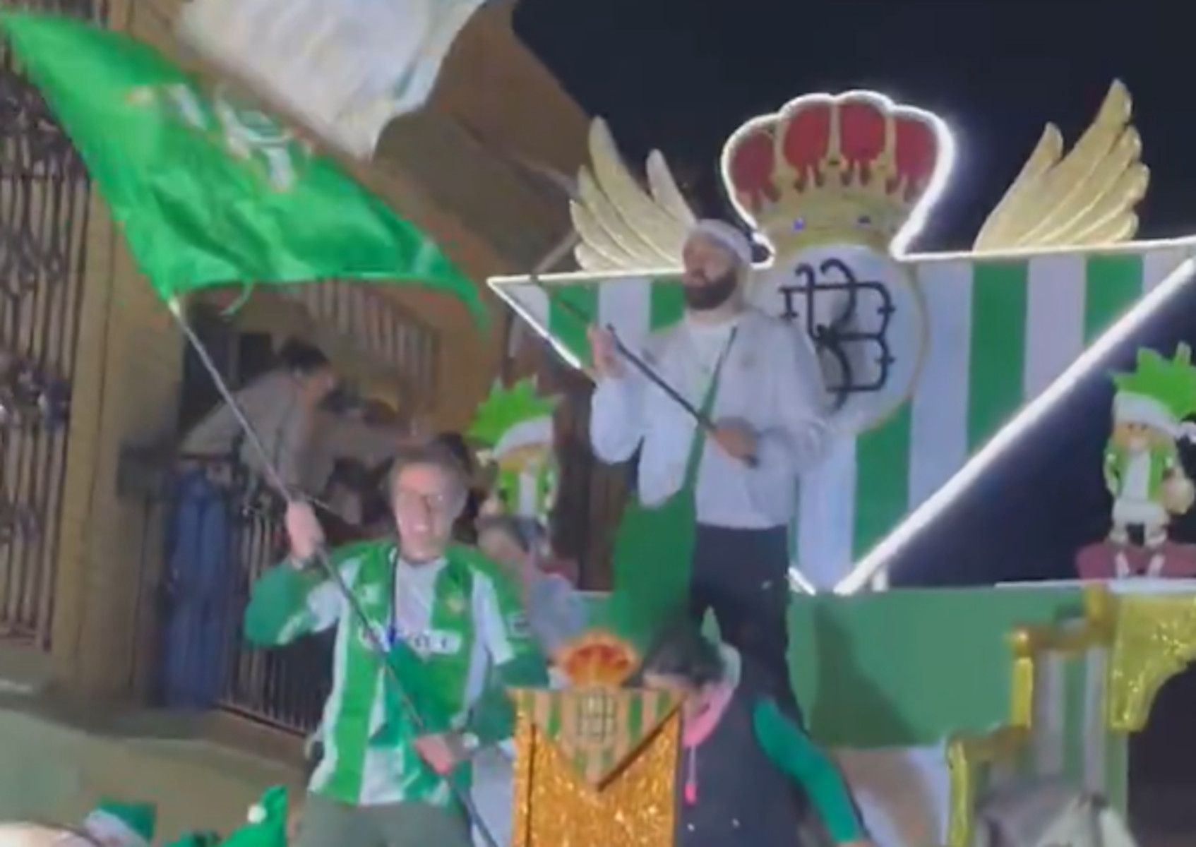 Carroza bética en El Viso del Alcor en Sevilla.