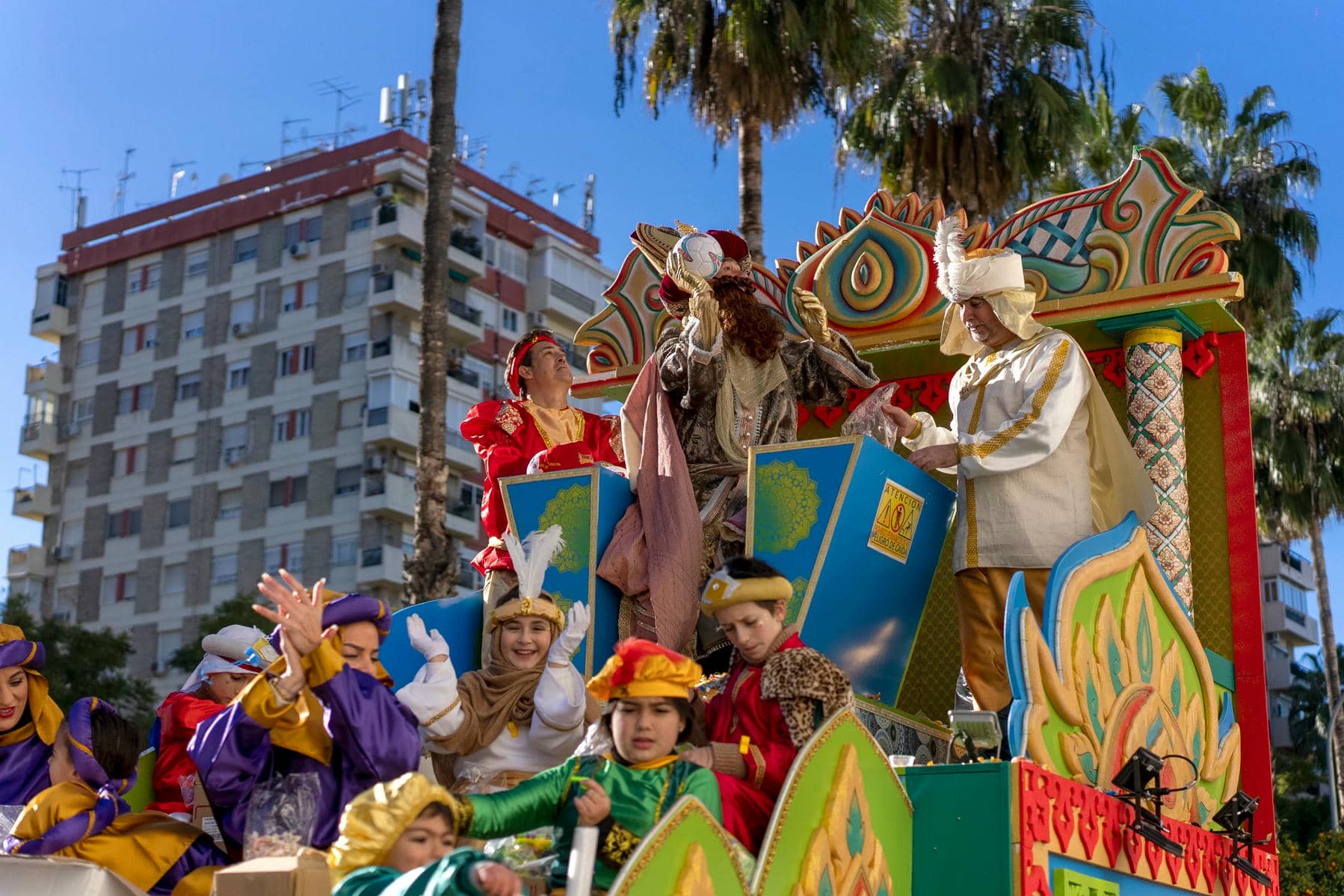 Un momento de la Cabalgata en Bami.